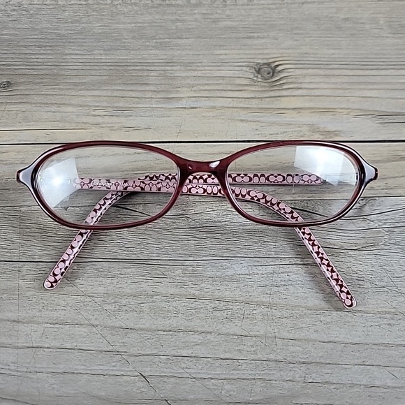 COACH Margaret 580 Berry Crystal Rectangle KIDS Eyeglasses 135mm Frames Only - Picture 6 of 16
